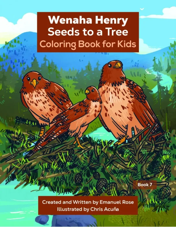 Children’s Coloring Book-Wenaha Henry Seeds to a Tree - Image 2